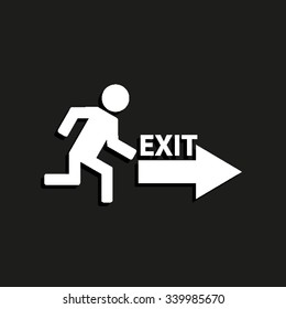exit - vector icon