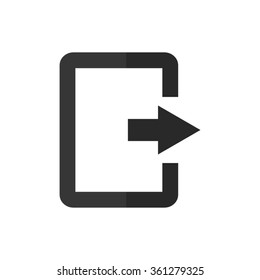 exit  - vector icon