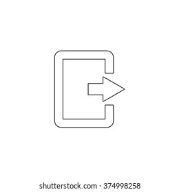 exit  - vector icon