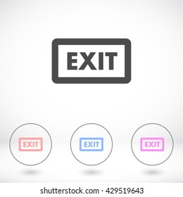 EXIT vector icon