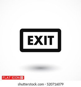 EXIT vector icon