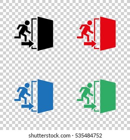 exit  - vector icon