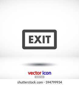 EXIT vector icon