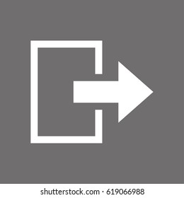 exit vector icon
