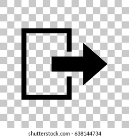 exit vector icon