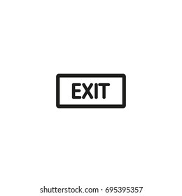 EXIT vector icon