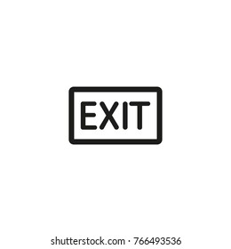 exit vector icon