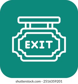 Exit Vector Icon Design Illustration