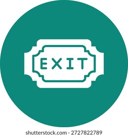 Sair da ilustração de design de ícone de vetor