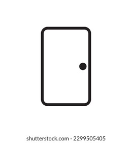 Exit vector icon. Door flat sign design. Door vector icon. Door symbol pictogram. Door line icon. UX UI icon