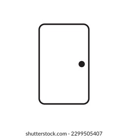 Exit vector icon. Door flat sign design. Door vector icon. Door symbol pictogram. Door line icon. UX UI icon