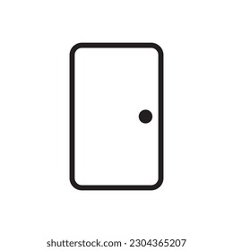 Exit vector icon. Door flat sign design. Door vector icon. Door symbol pictogram. Door line icon. UX UI icon