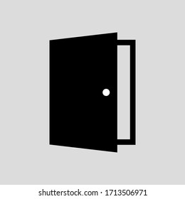 exit vector icon flat simple