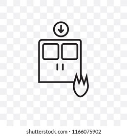 Exit vector icon isolated on transparent background, Exit logo concept