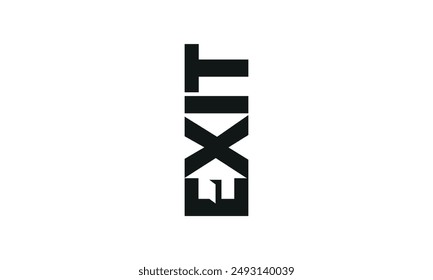 Exit Vector Icon Or Logo Illustration. Exit vector icom