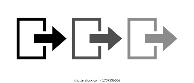 Stock-Vektorillustration-Design des Vektorillustration-Icon verlassen.