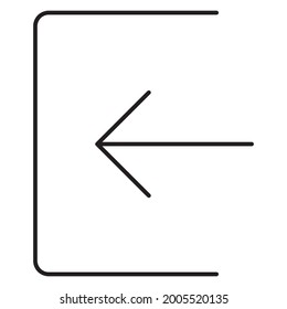 Exit Vector icon that can easily modify or edit