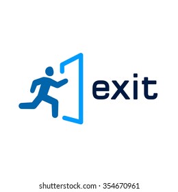 Exit  vector icon for web and mobile