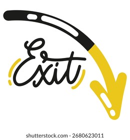 Saia da Ilustração do Vetor. Design mínimo plano. Ilustração editável para web, móvel, impressão