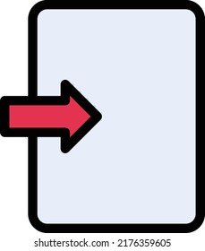 exit Vector illustration on a transparent background.Premium quality symmbols.Stroke vector icons for concept and graphic design.