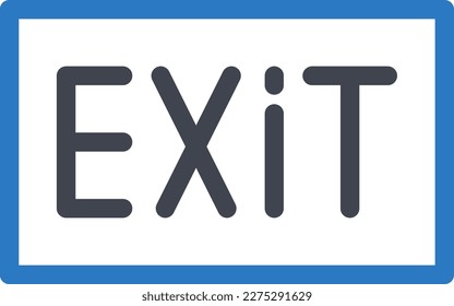 exit Vector illustration on a transparent background. Premium quality symmbols. Glyphs vector icons for concept and graphic design.