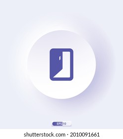 exit_1 icon. Communication, Navigation, Sign and Symbol icon. Contains such Icons as Map with a Pin, Route map, Navigator, Direction and more. Vector illustration.