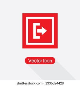 Exite Icon Vector Illustration Eps10