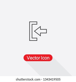 Exite Icon Vector Illustration Eps10