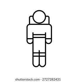 Ilustração do vetor do ícone de estrutura de tópicos do traje Exo