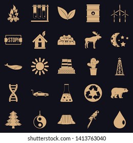 Exoplanet icons set. Simple set of 25 exoplanet vector icons for web for any design
