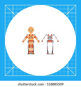 Exoskeleton flat icon