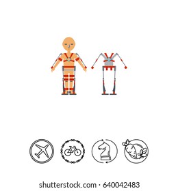 Exoskeleton flat icon