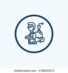 Exoskeleton icon from 3d printing collection. Simple line Exoskeleton icon for templates, web design and infographics
