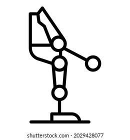 Exoskeleton part icon outline vector. Robot suit. Artificial man