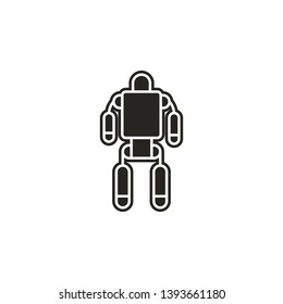 exoskeleton, robot, space icon. Simple glyph, flat vector of Space icons for UI and UX, website or mobile application