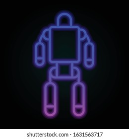 Exoskeleton, robot, space nolan-neon style icon. Simple thin line, outline vector of space for ui and ux, website or mobile application