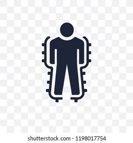 Exoskeleton transparent icon. Exoskeleton symbol design from Future technology collection.