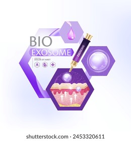 Exosome Serum Skin Care Cosmetic,  Skin Rejuvenation