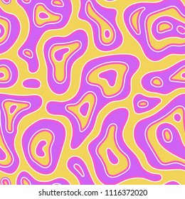 Exotic abstract seamless pattern background, decorated with wild skin texture. Boho, hippie fashion swimwear, hand painted colorful art. Textile tie dye,paisley, trendy paper cut cutout