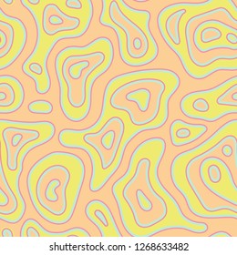 Exotic abstract seamless pattern background, decorated with wild skin texture. Boho, hippie fashion swimwear, hand painted colorful art. Textile tie dye,paisley, trendy paper cut cutout