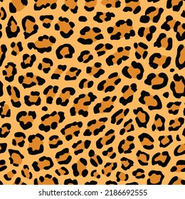 exotic animal print, leopard spots seamless pattern. good for fabric, dress, fashion, wallpaper, background.