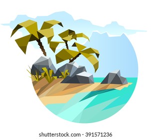 exotic beach landscape