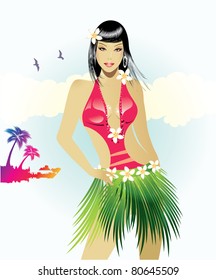 Exotic beauty/Hawaiian girl