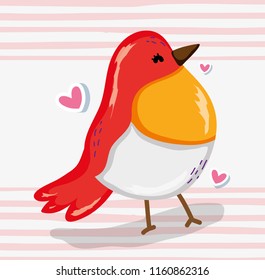 Exotic bird cartoon