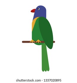 Exotic bird cartoon