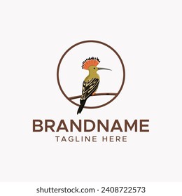 Exotic Bird Logo Design Icon element vector