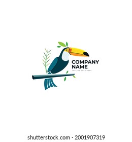 Exotic Bird Logo Template Vector