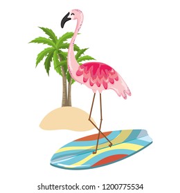 Exotic bird and summer