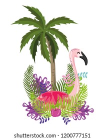 Exotic bird and summer