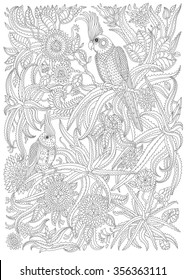 42 Jungle Flower Coloring Pages Pictures